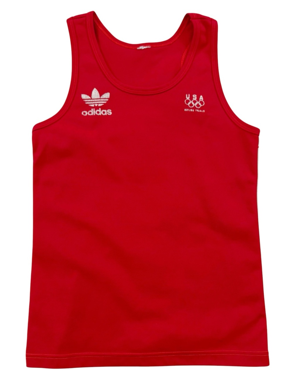 Vintage HTF RARE 70s 80s Adidas Olympics Boxing Trials Tank Top Medium